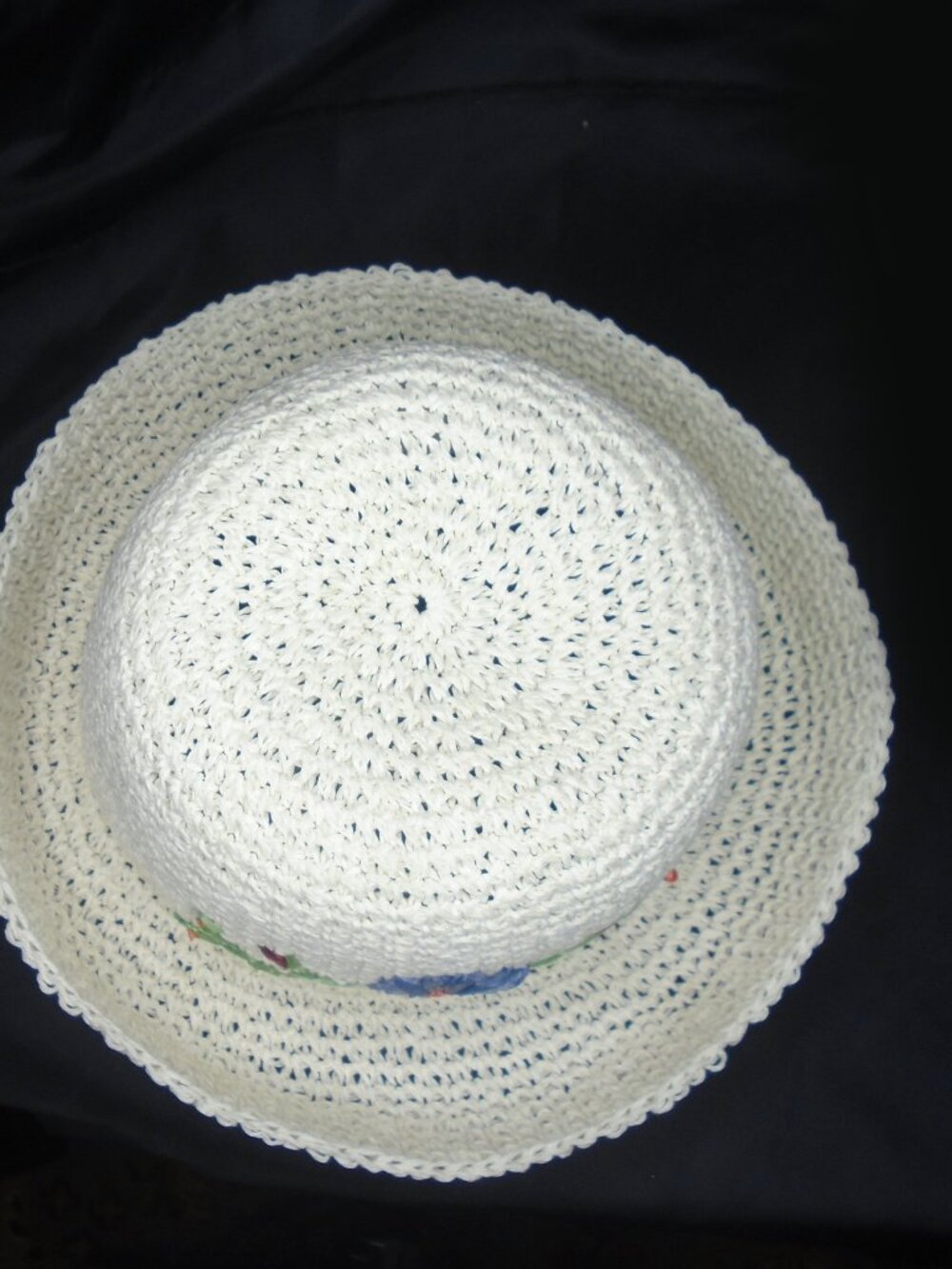 Spring Summer White Hat, Breton Style but VERSATILE!!!!!! Wear many ways - Picture 7 of 10